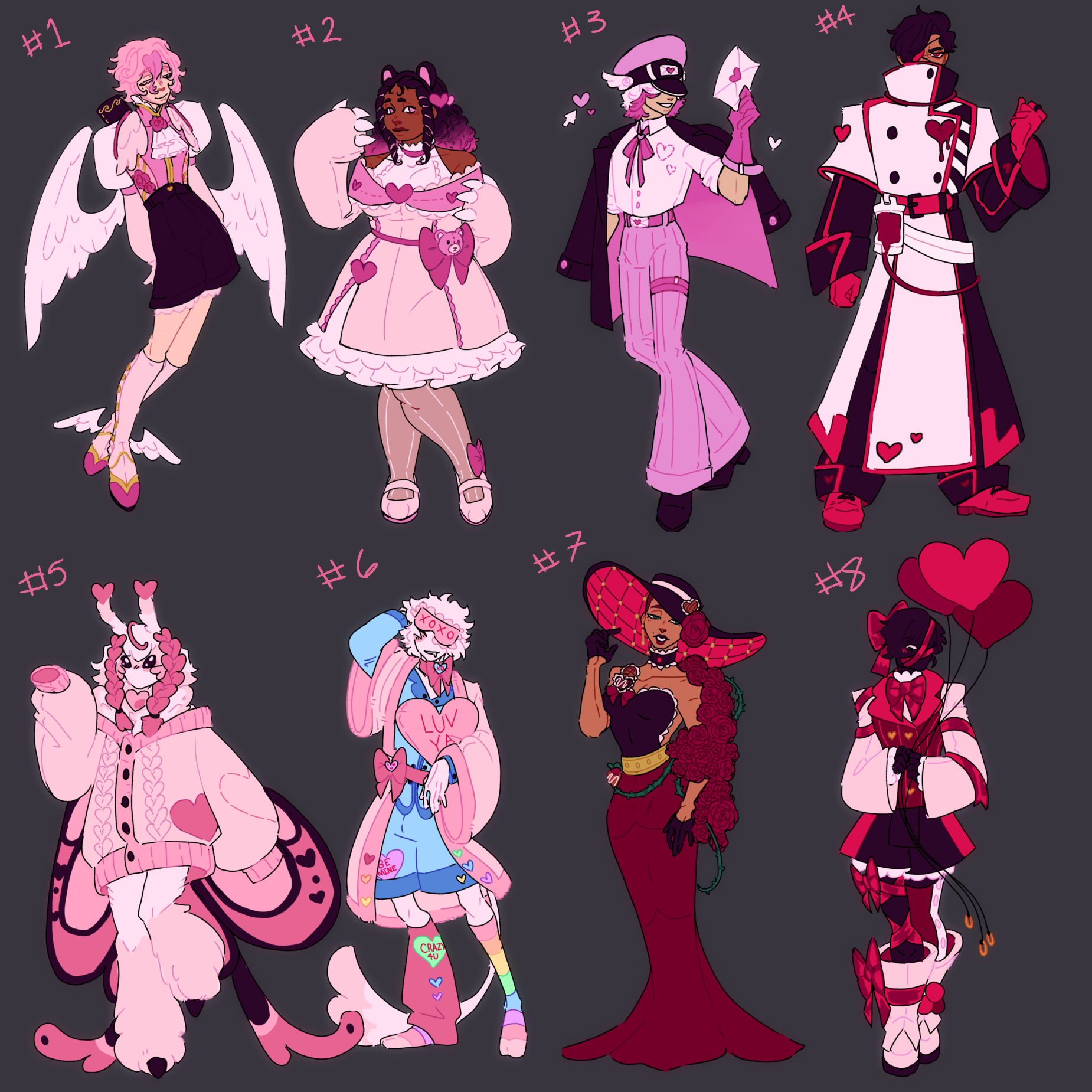 VALENTINES ADOPT BATCH on Toyhouse