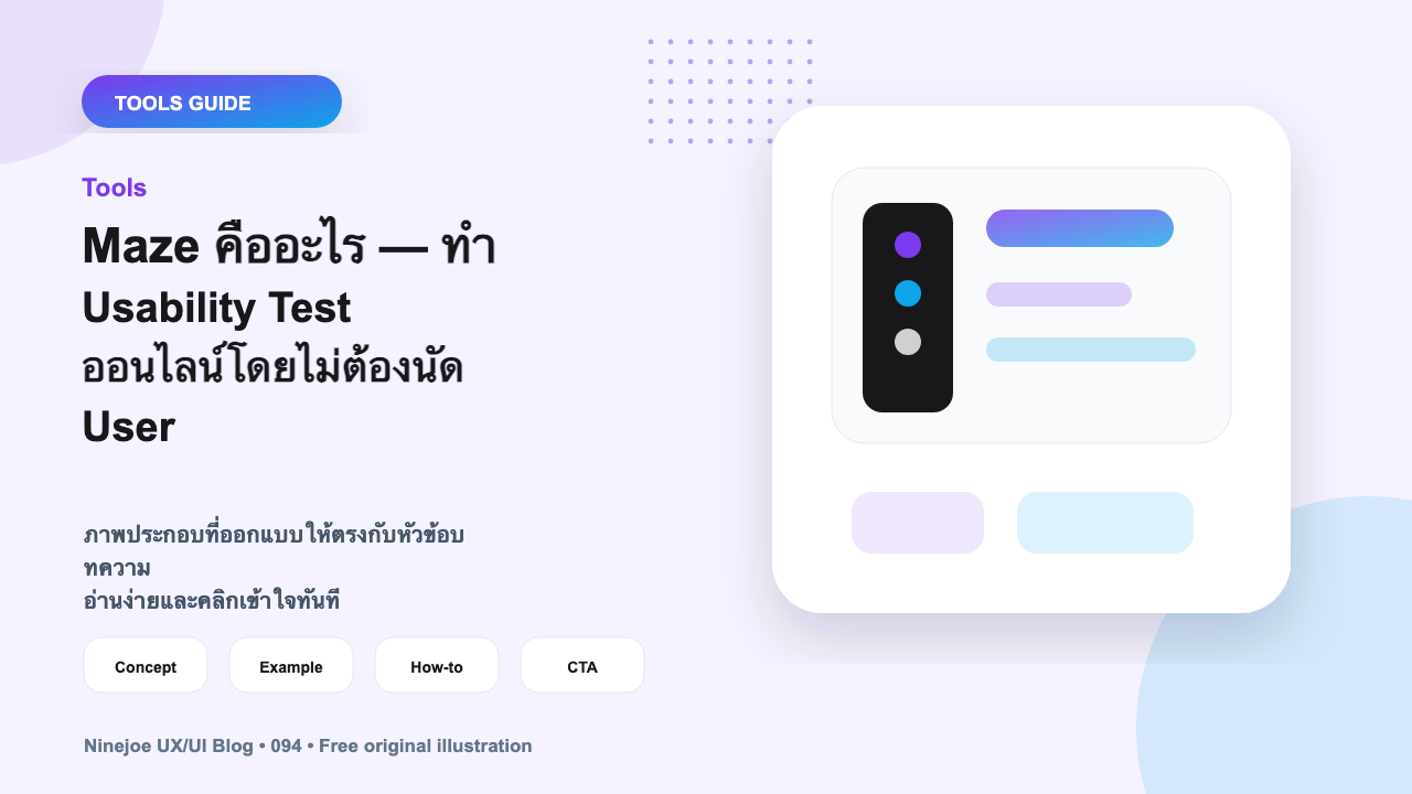 Maze คืออะไร — ทำ Usability Test ออนไลน์โดยไม่ต้องนัด User