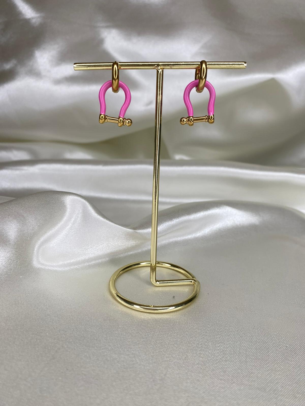 S.Steel Pink Horseshoe