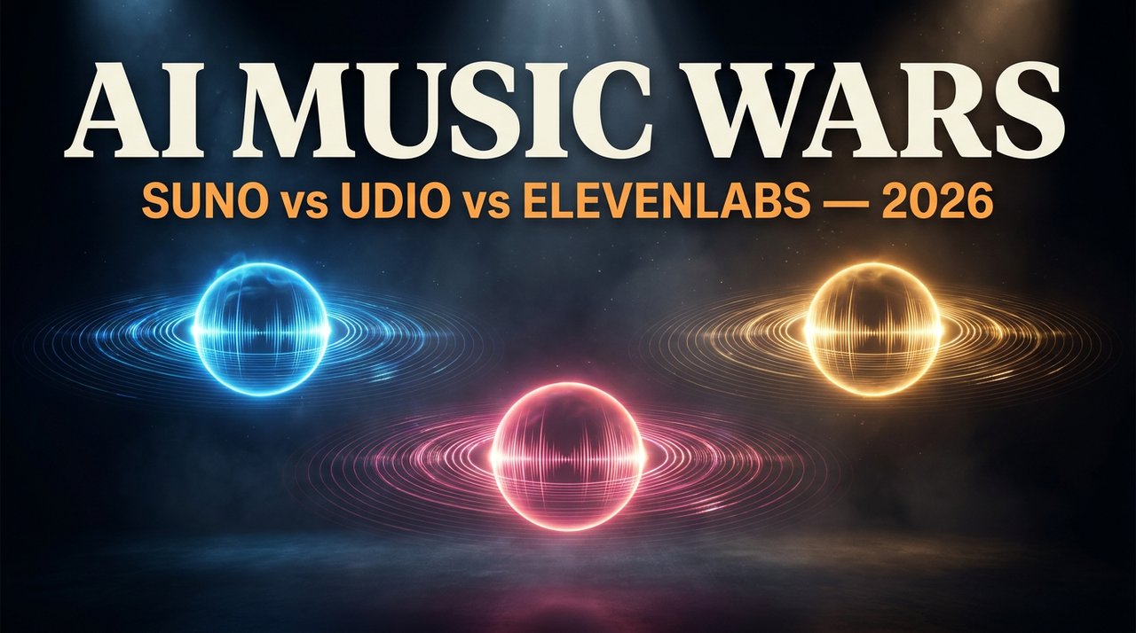 Best AI Music Generator 2026: Suno v4 vs Udio vs ElevenLabs Music (Honest Test)