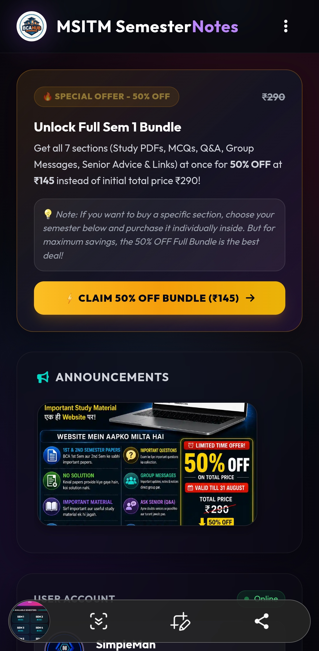 SemNotes Preview 2