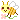 A pixel of a bee holding a pink cosmo flower