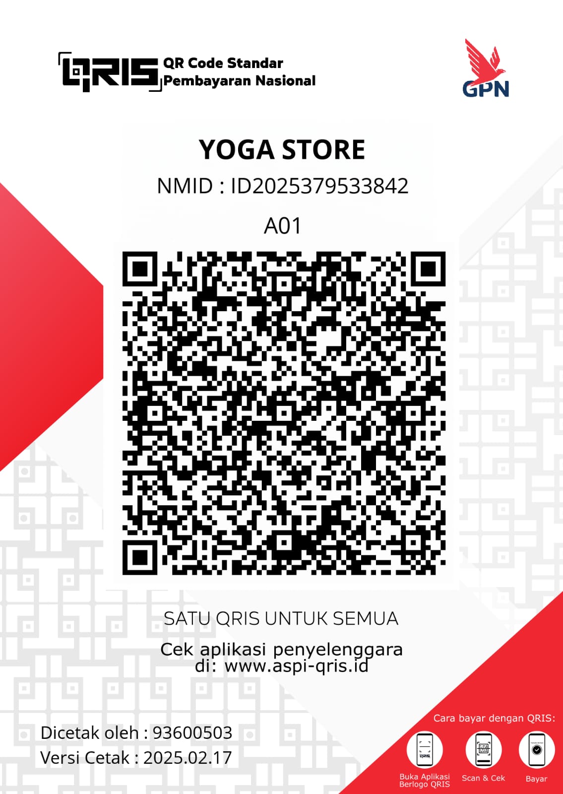 QRIS Payment QR Code
