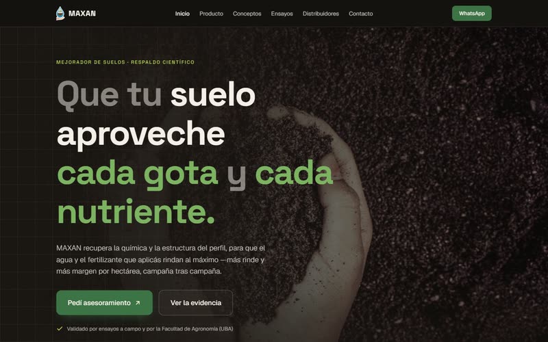 Web de MAXAN