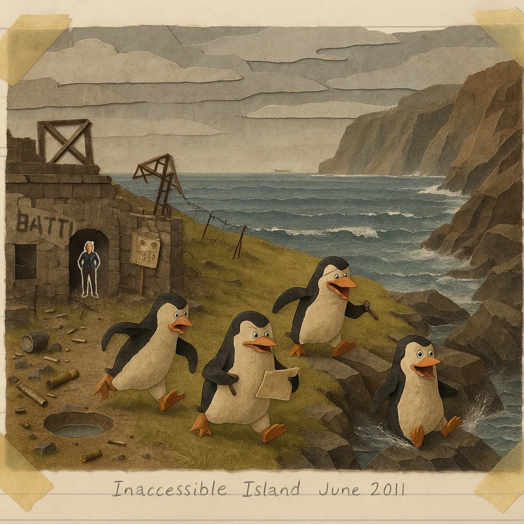 Inaccessible Island – Tristan da Cunha – coastal slope facing the sea cliffs