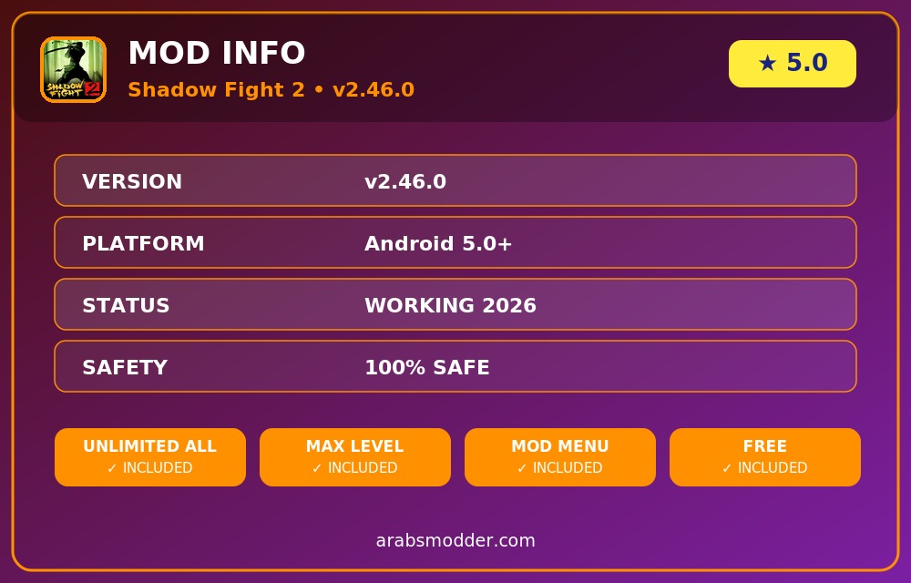 Shadow Fight 2 v2.46.0 — info & specs