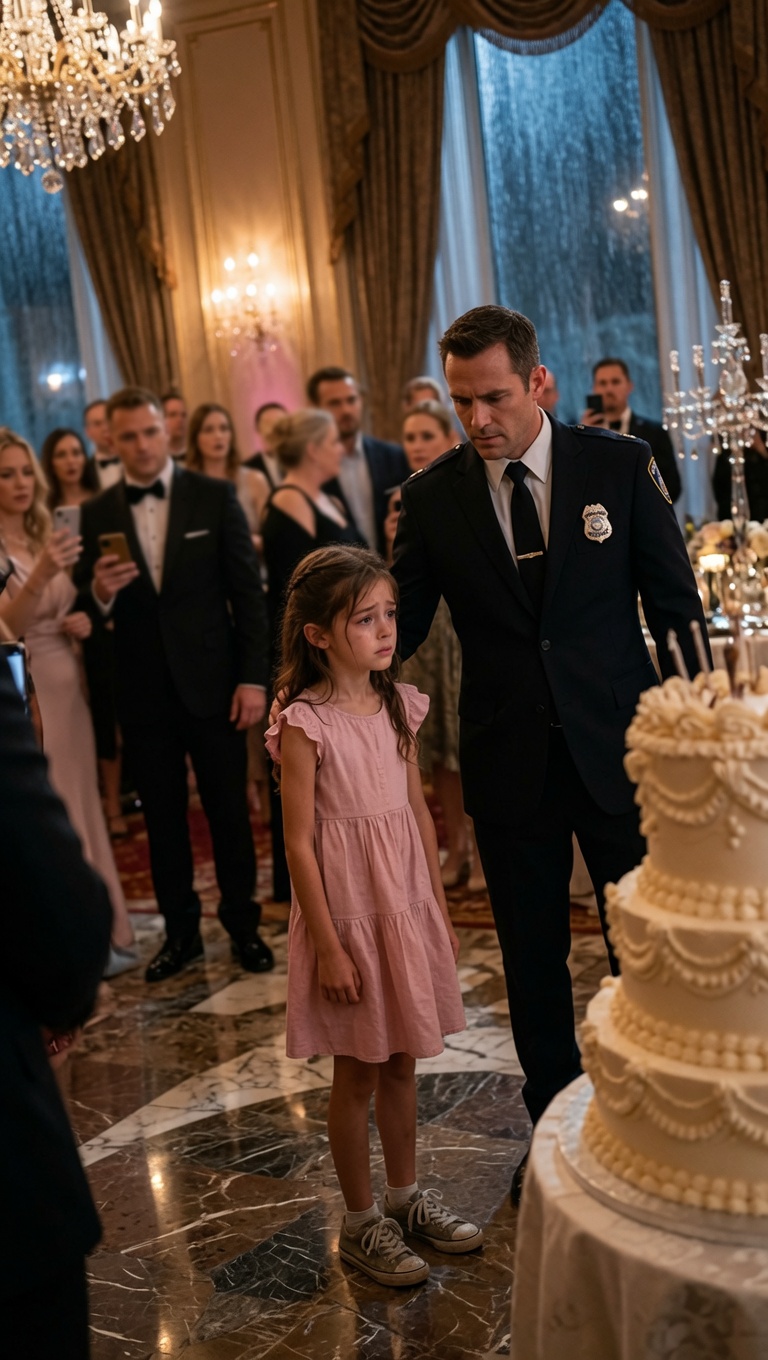 Nobody in that luxury hotel ballroom understood why the little girl was crying.