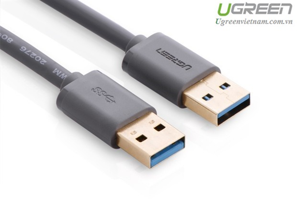 Cáp USB 2.0 chuẩn A 2 dầu dương M/M dài 3m Ugreen 30136 Chính hãng
