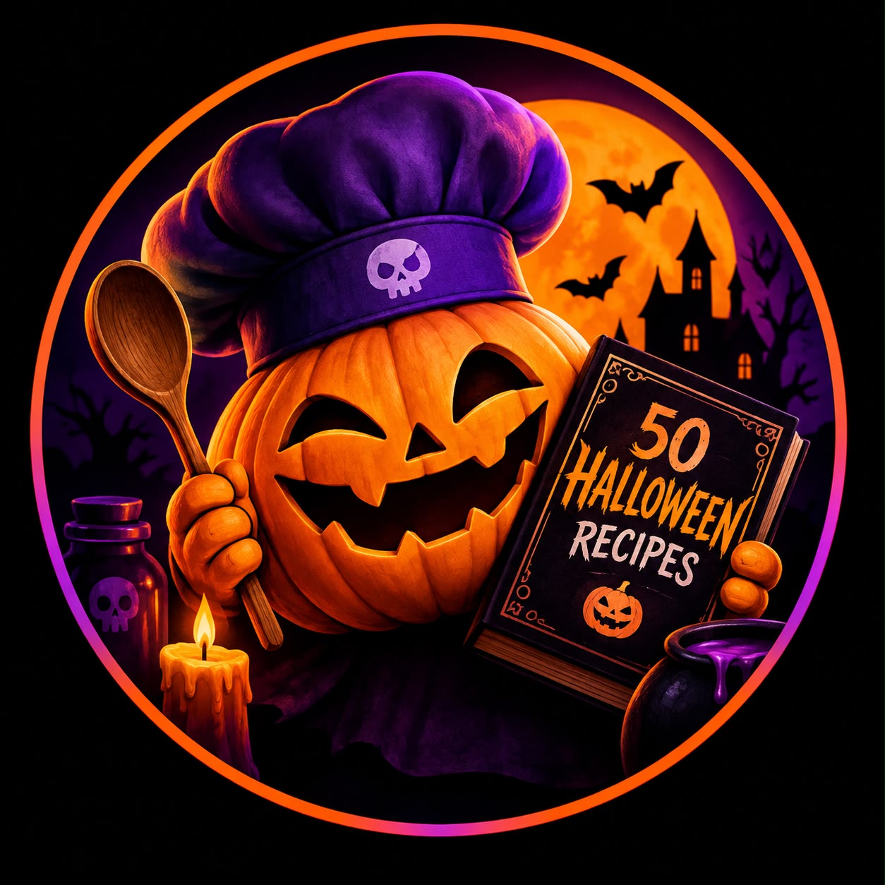 Logo Halloween Food Lab