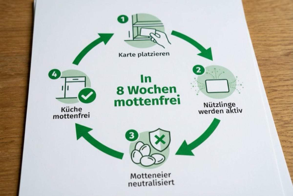 Schlupfwespen-Karte im Schrank