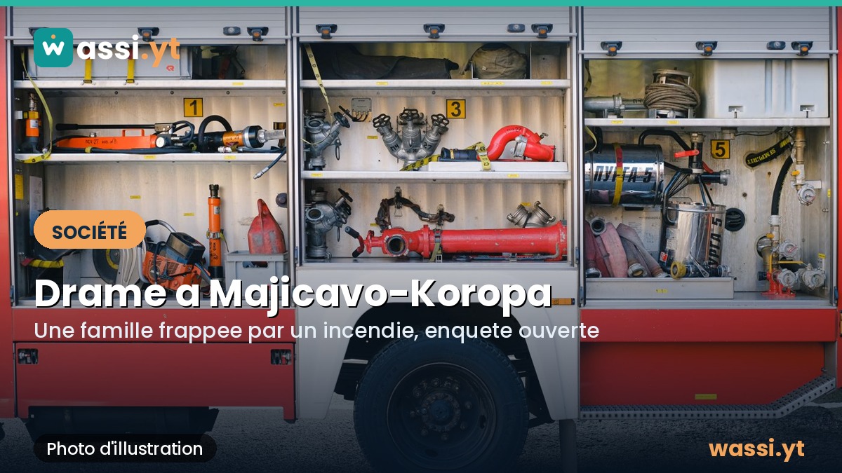 Koungou : une femme enceinte et ses deux enfants meurent dans un incendie a Majicavo-Koropa