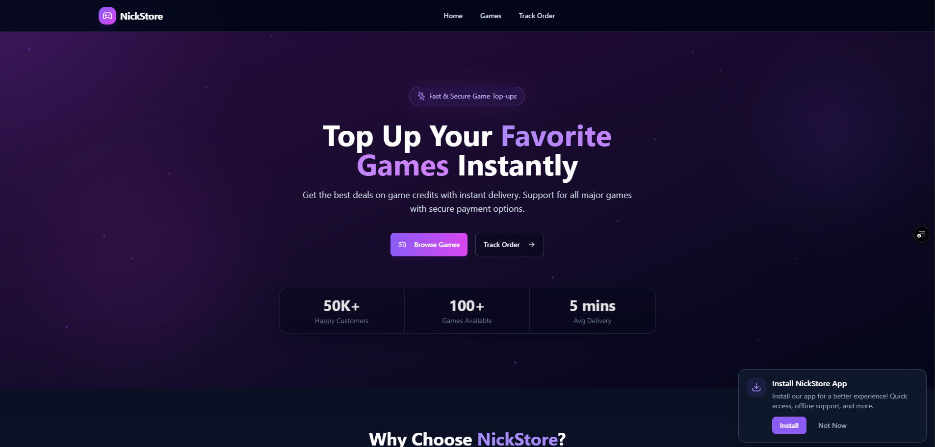 NickStore