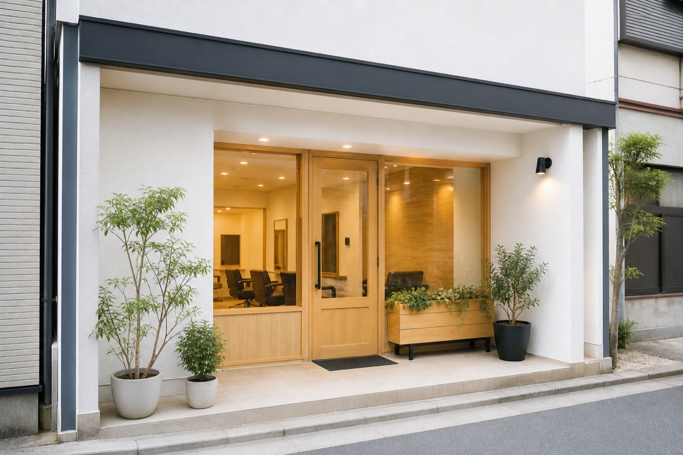 入りやすい店舗入口のイメージ