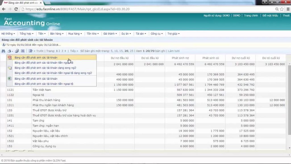 Phần mềm kế toán Fast Accounting