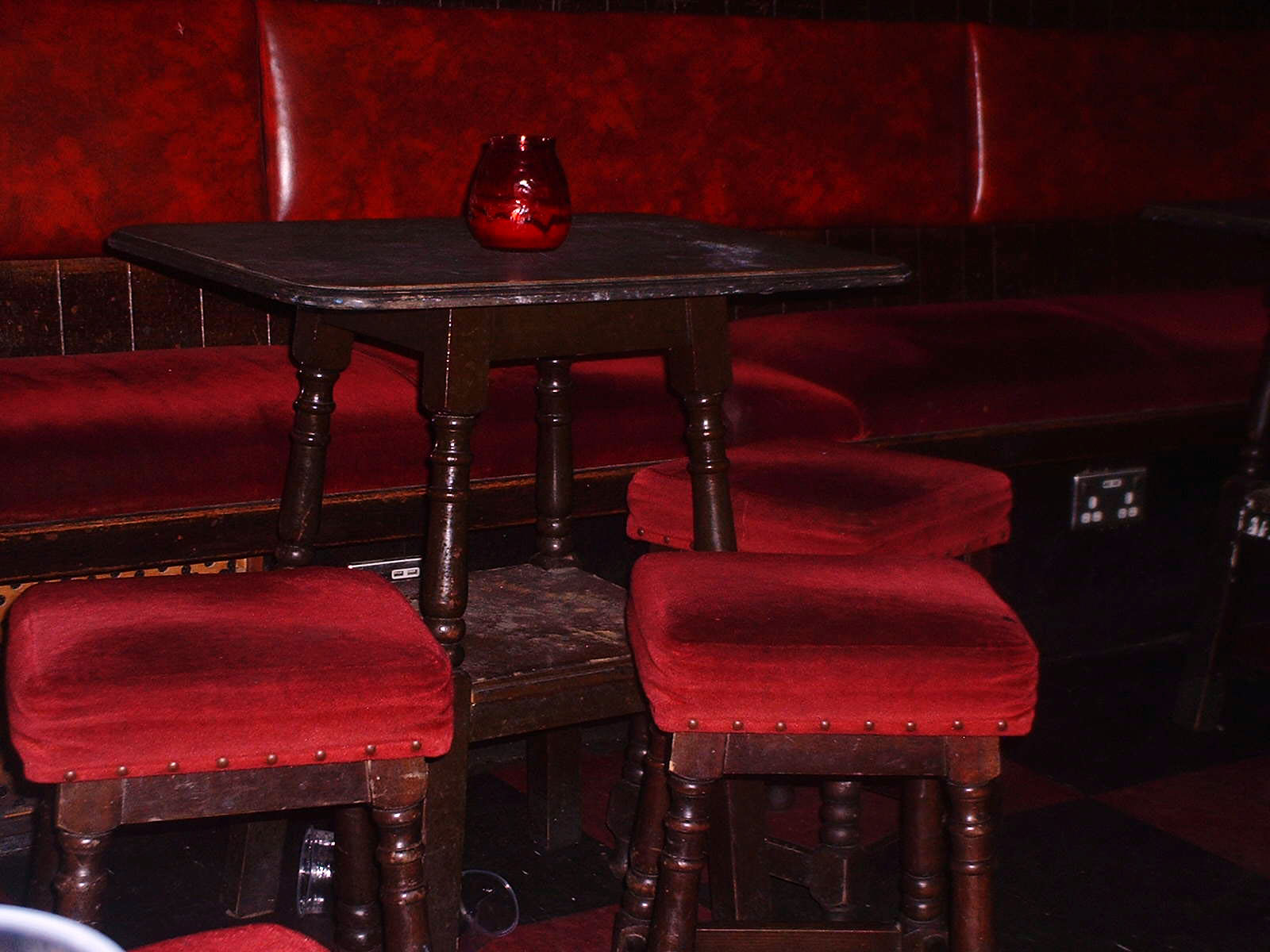 red bar stools