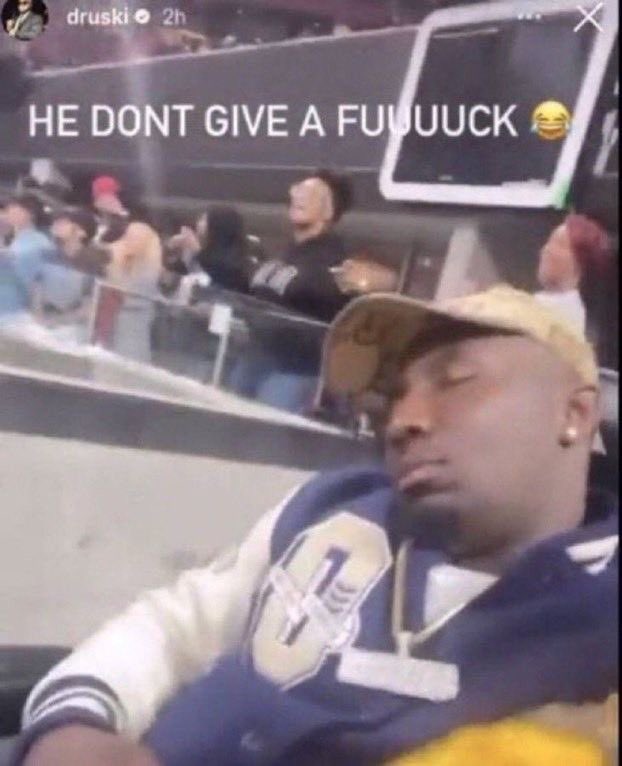 He don't give a fuck