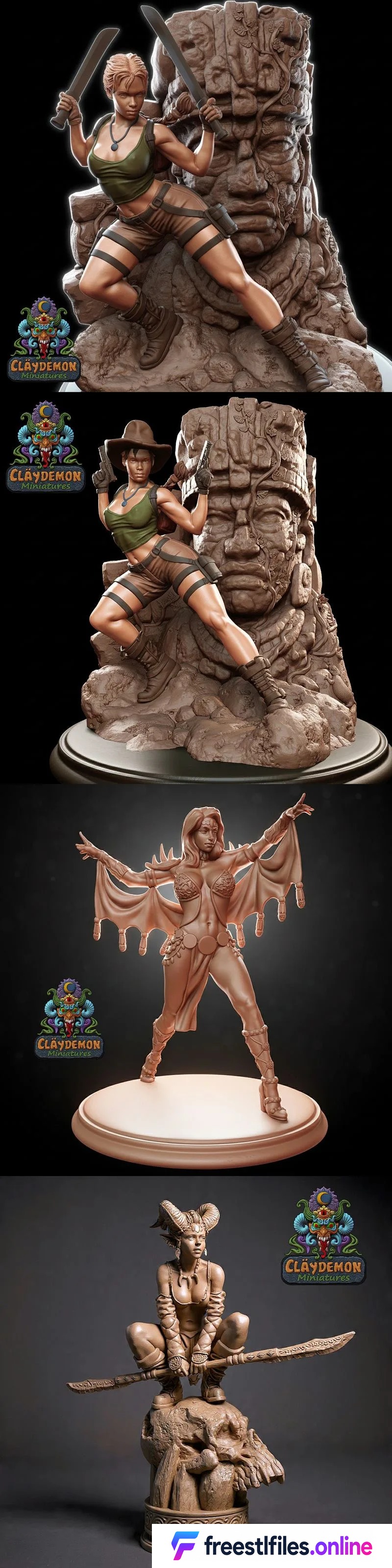 Claydemon Miniatures December 2025 STL Render