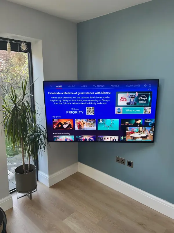 Professional security camera system with night vision capabilities in a British home