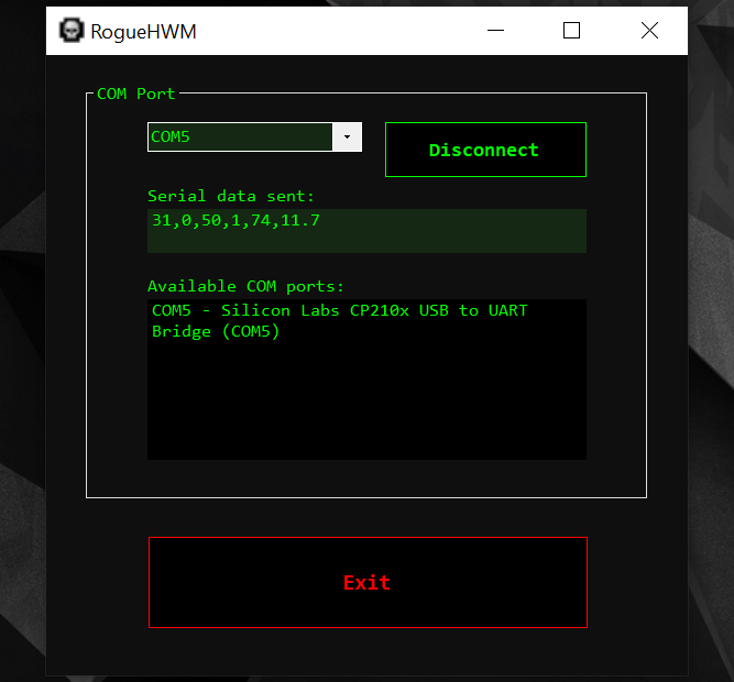 RogueHWM Windows program