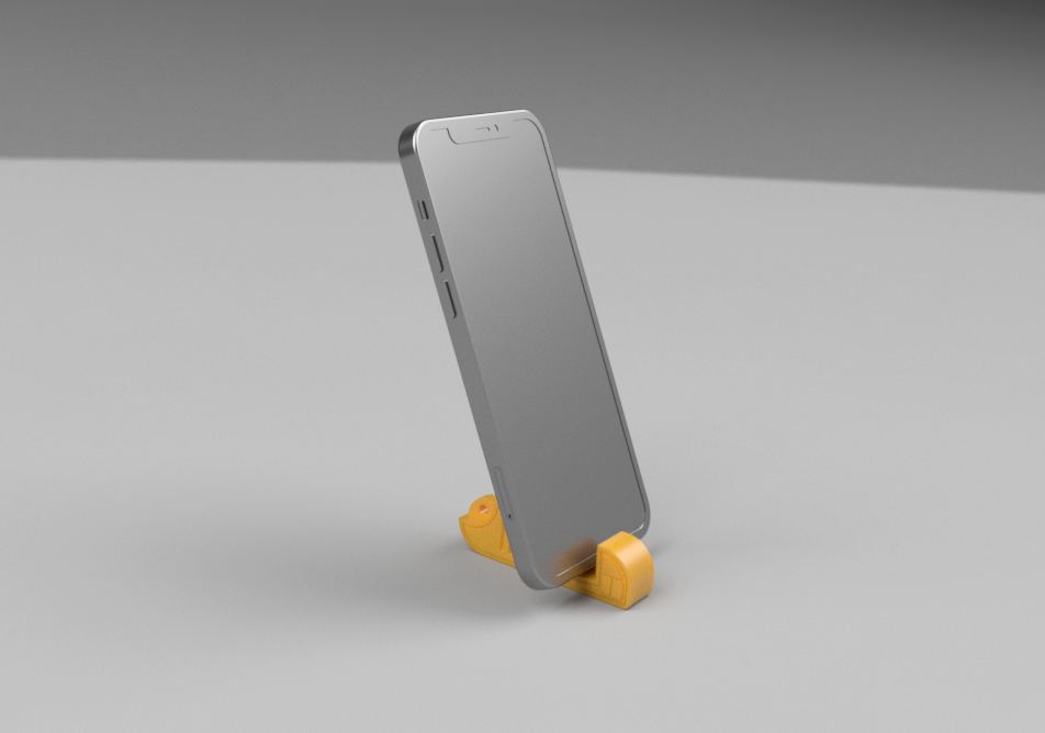 Llavero soporte de celular tipo gancho — imagen 3 de impresión 3D