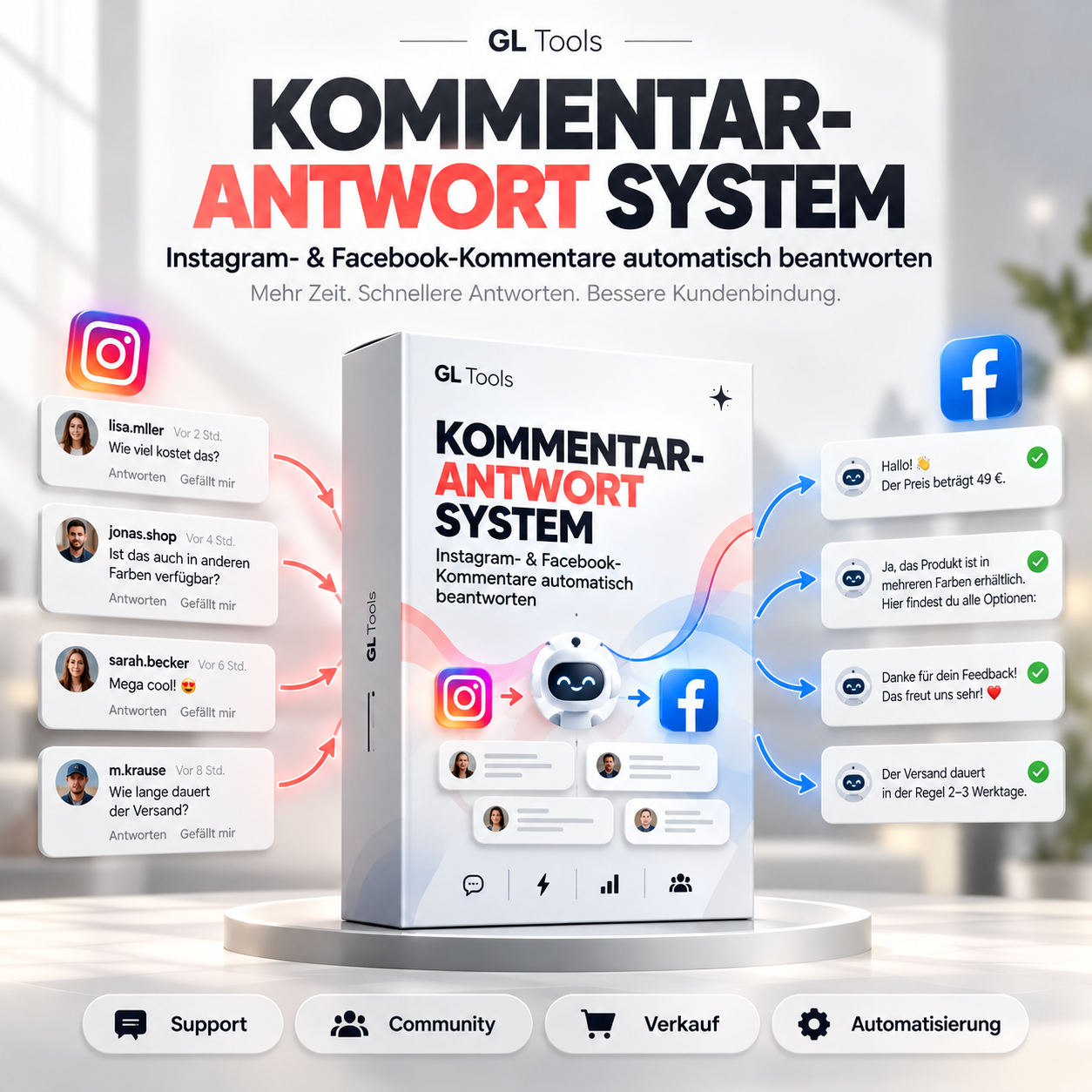 Kommentar-Bot für Instagram und Facebook