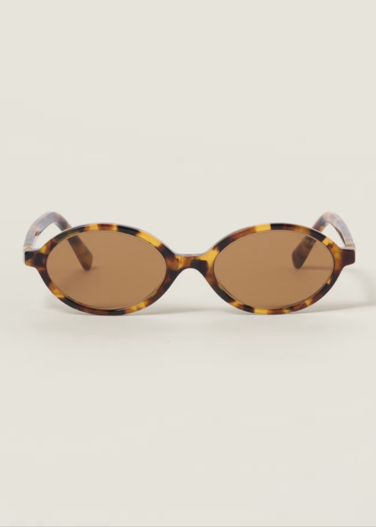 Lunettes de soleil ovales Miu Regard Miu Miu, écaille