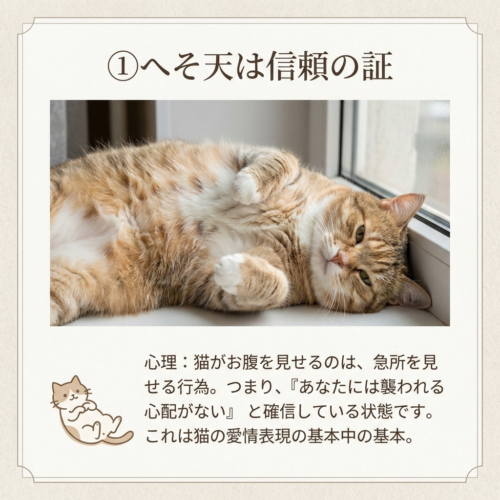 猫の「へそ天」姿勢に隠された愛情の証 - Image 3