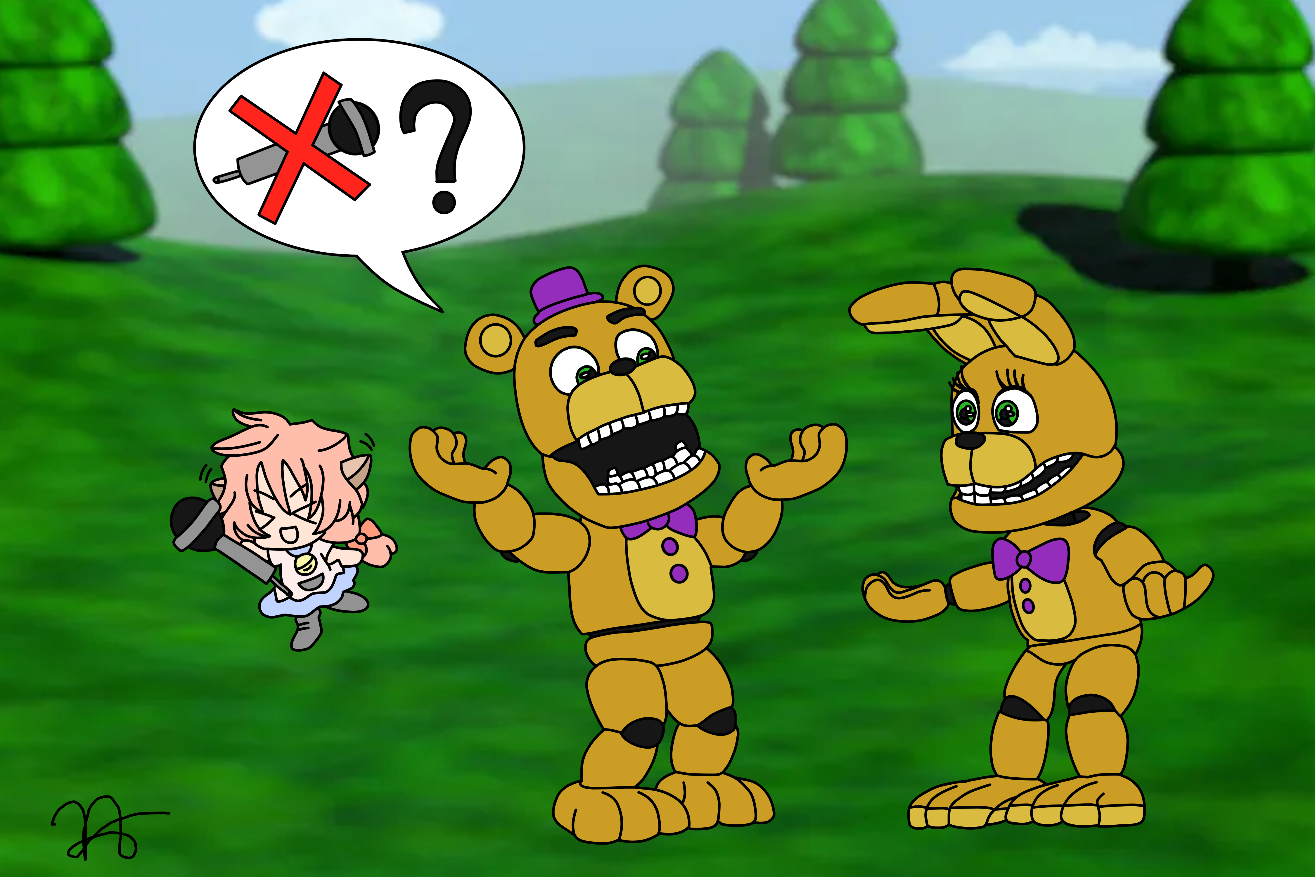 where is Fredbear's microphone? where is Fredbear's microphone?