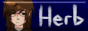 An 88x31 button which has a dark blue background, long, brown haired person with glasses and black t-shirt, and handwritten 'Herb' right next to the person.