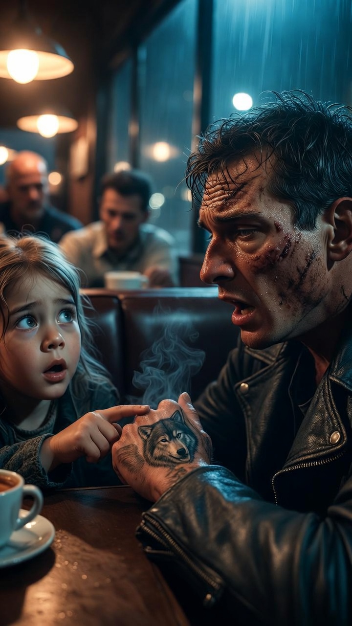 When the Little Girl Pointed at the Biker’s Wrist in the Restaurant — The Wolf Tattoo Revealed a Promise That Brought Down an Empire