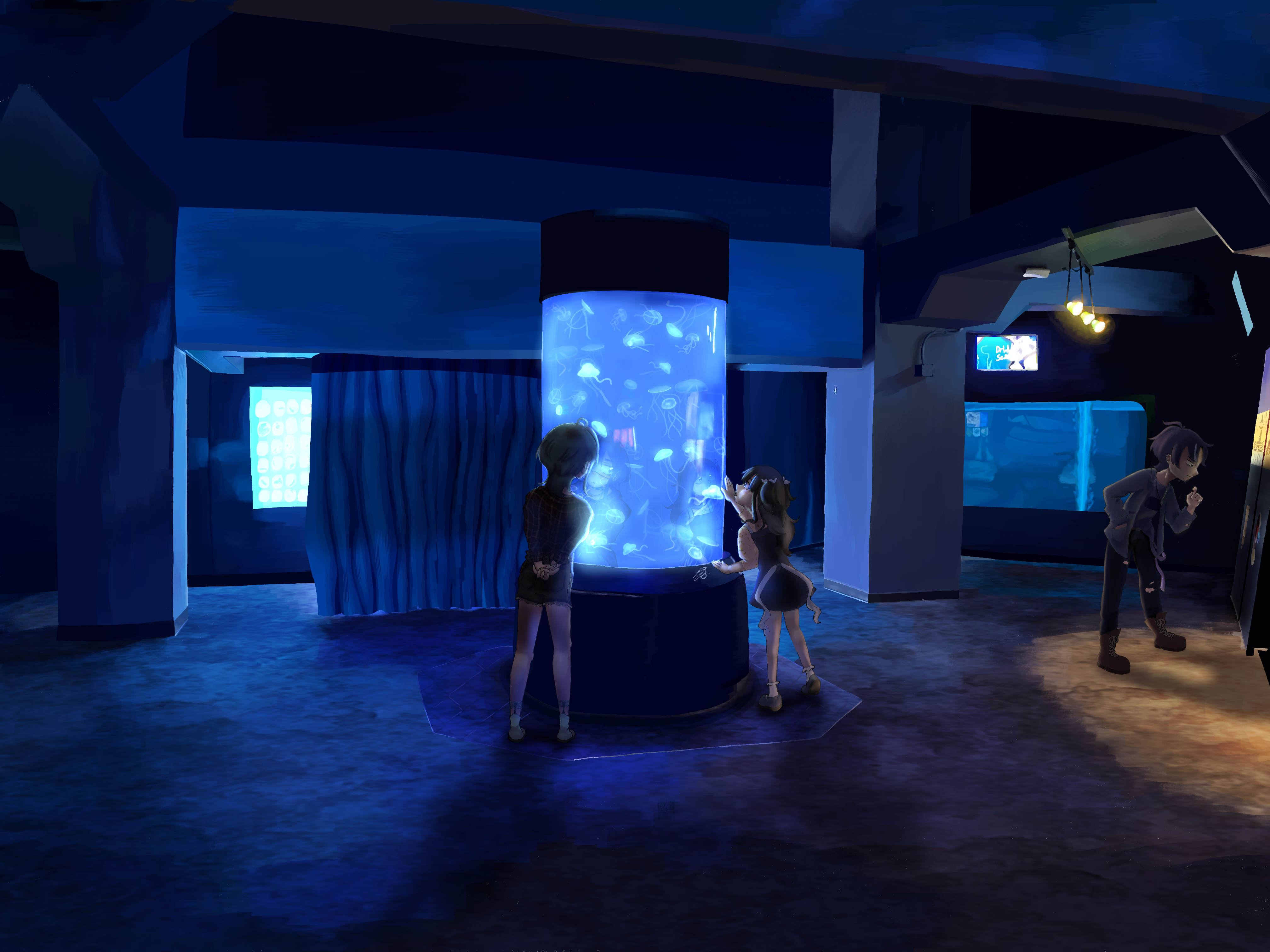 My ocs at an aquarium | 2023