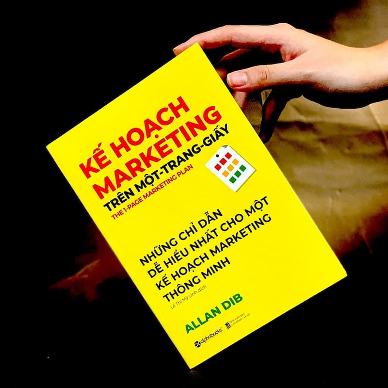 Sách Kế Hoạch Marketing 1 Trang Giấy