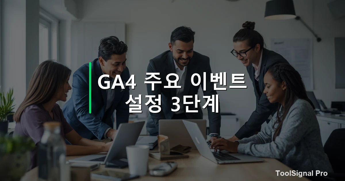 GA4 주요 이벤트 설정 3단계 — 가이드 / 방법 썸네일