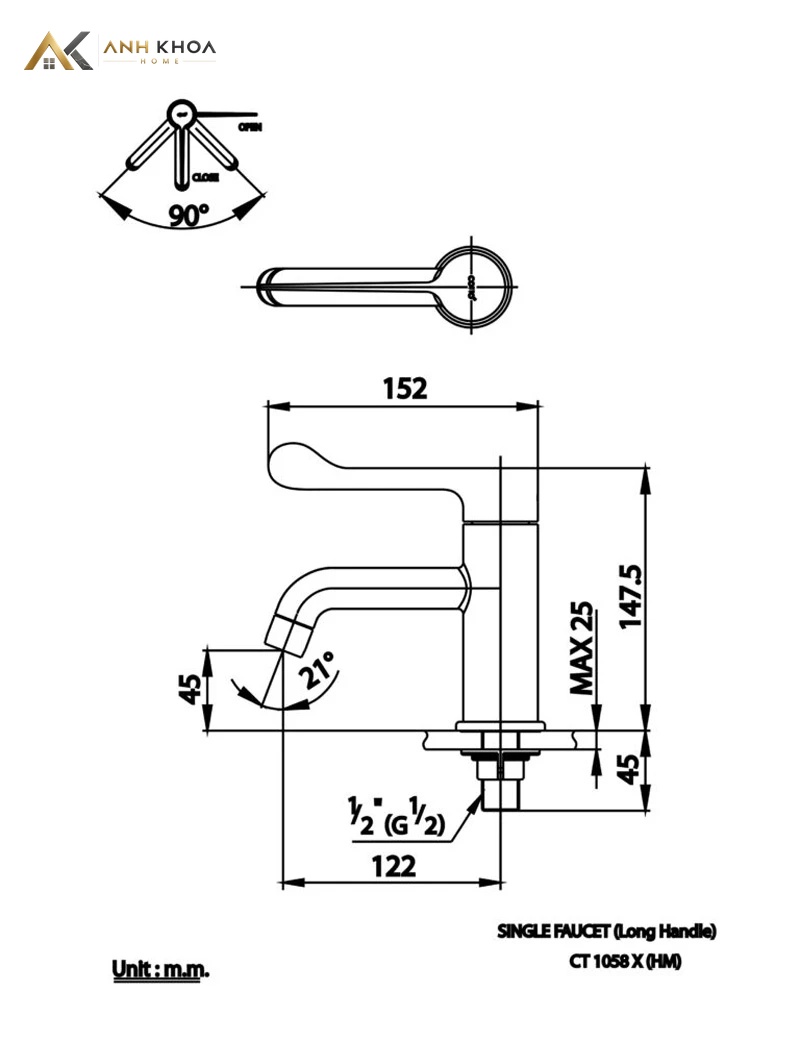 ban ve ky thuat voi cotto ct1058x hm