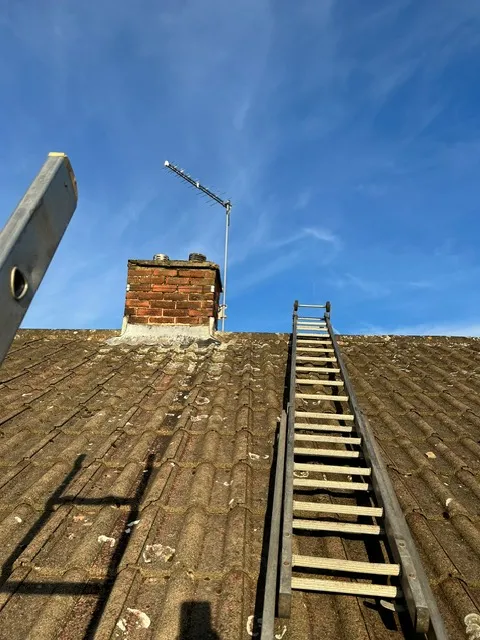 Security camera cabling and Ethernet cables running through a loft space during installation