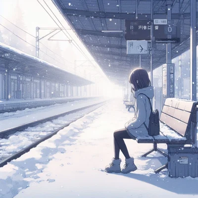 Alone on a quiet winter day
