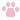 A pixel of a pink pawprint