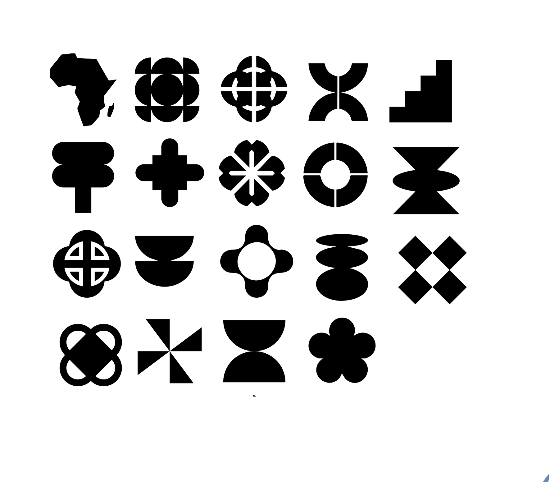 A geometric vocabulary — *African, modernist, universal.*
