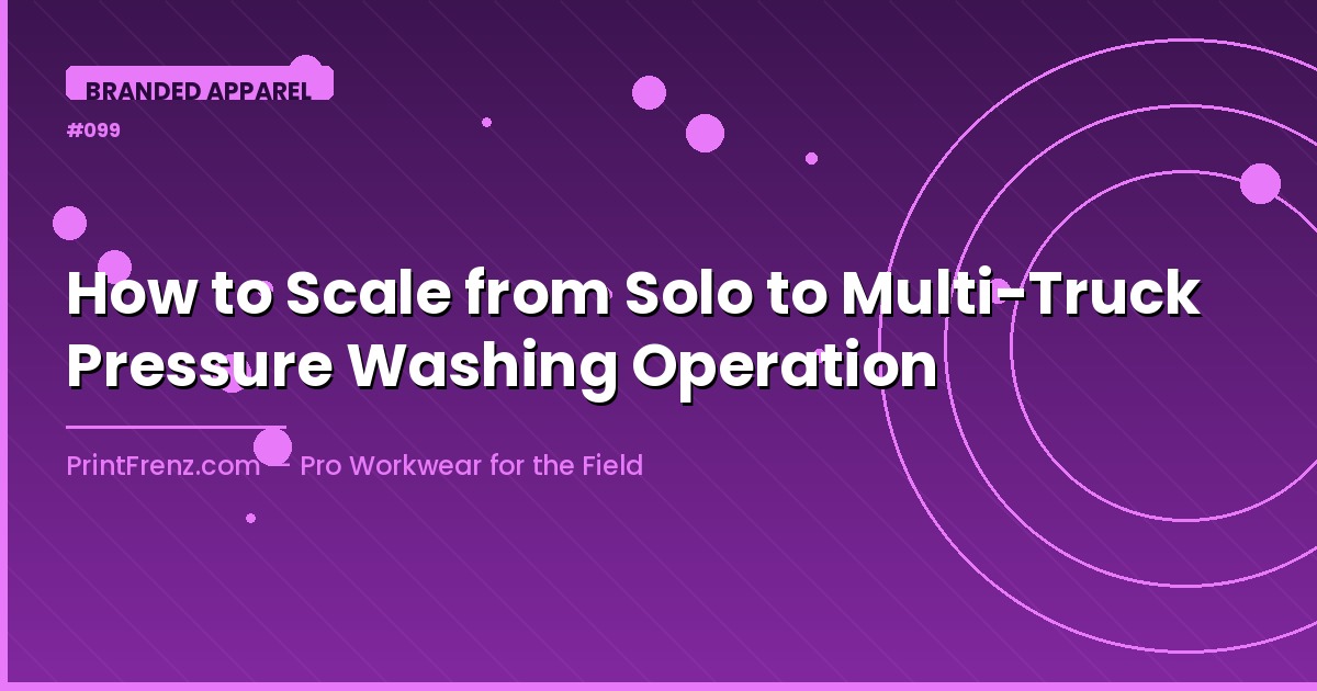 How to Scale from Solo to Multi-Truck Pressure Washing Operation