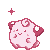 A pixel of a cleffa
