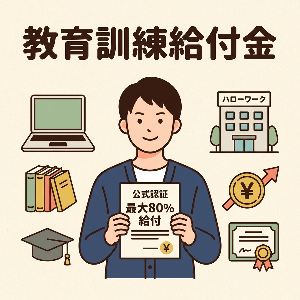 教育訓練給付金の最大80パーセント拡充とハローワーク手続きガイド