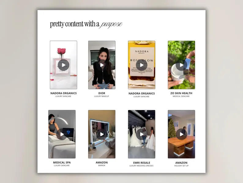 Pretty Content With a Purpose — Video Thumbnails Grid