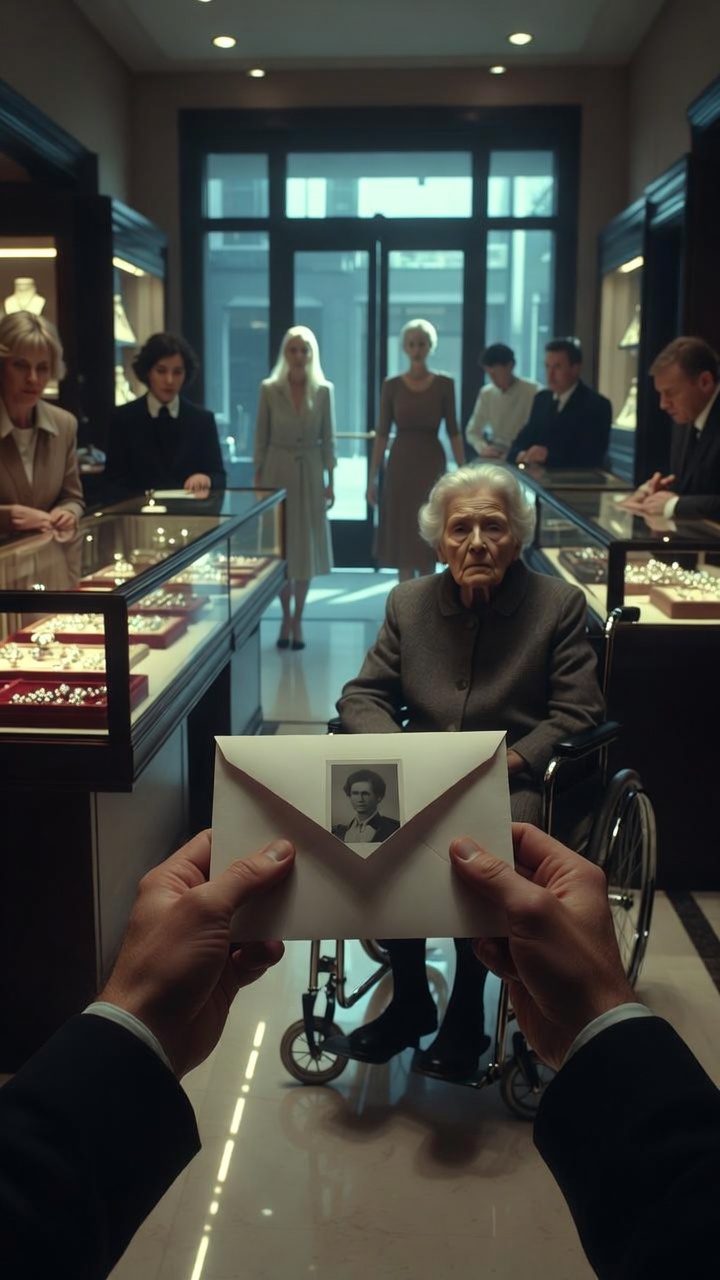 When the Saleswoman Pointed an Elderly Woman Toward the Exit, a Sealed Envelope Was Opened — What It Revealed About the Jewelry Store Left Everyone Silent