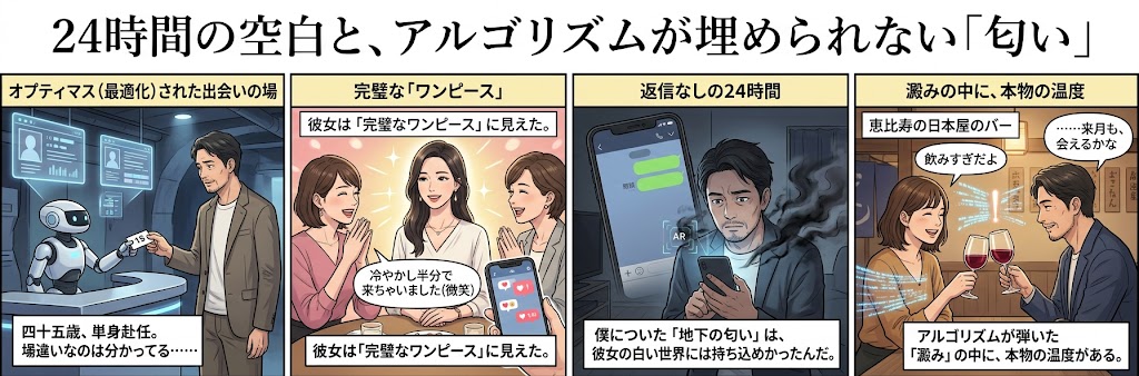 24時間の空白と、アルゴリズムが埋められない「匂い」