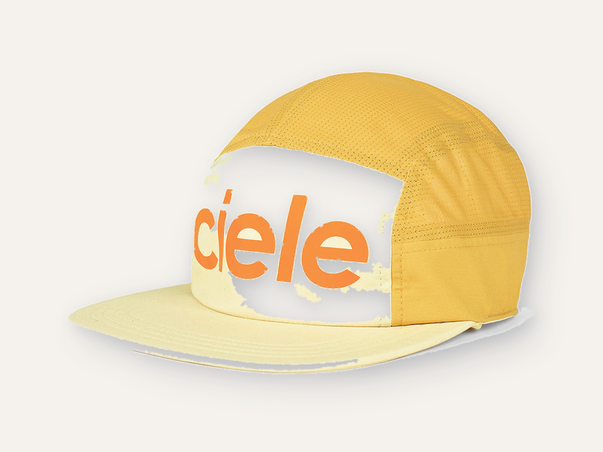 Ciele Athletics GOCap Comp Century running cap in yellow