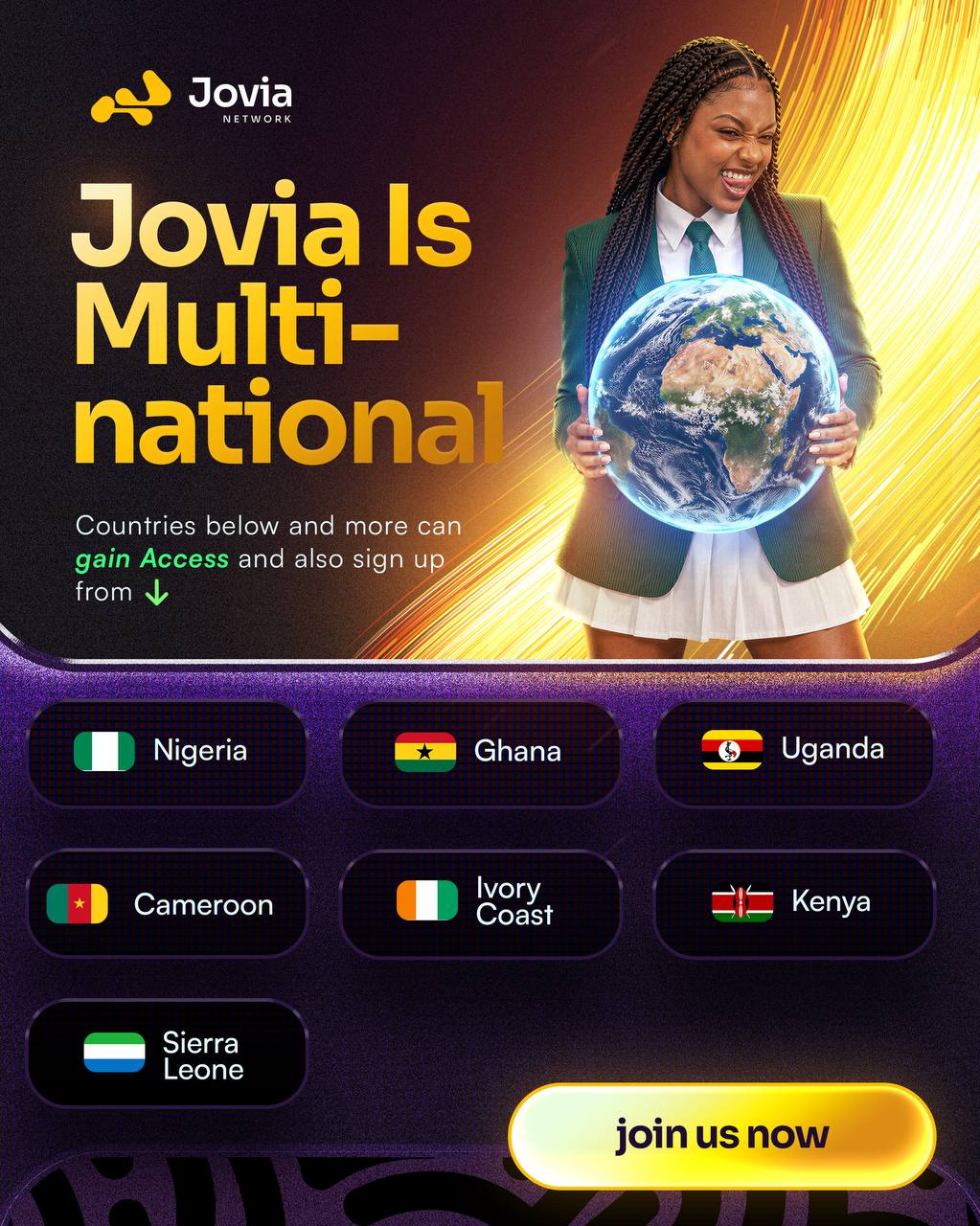 Joviaearn across all African countries