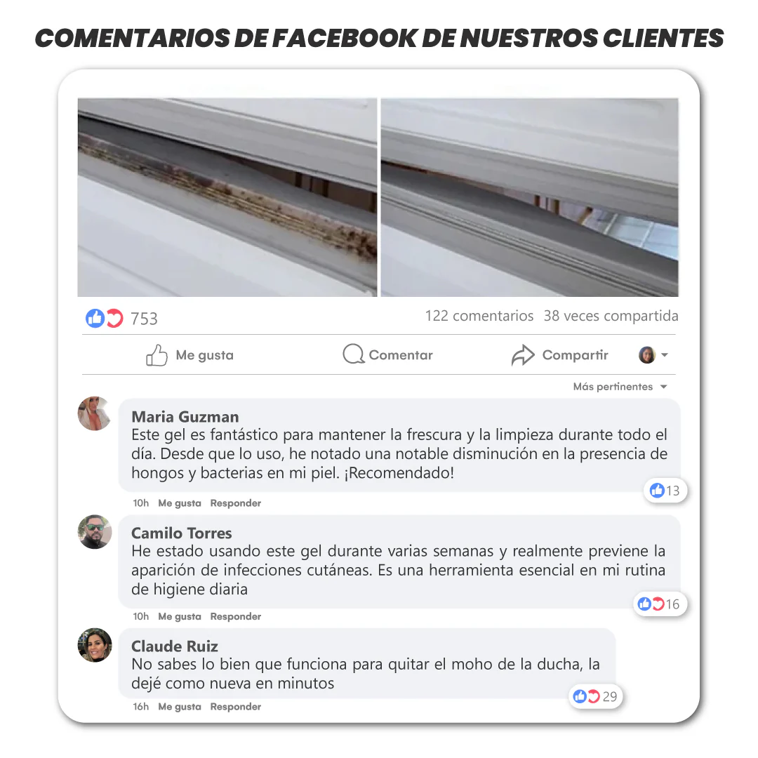 Comentarios de clientes en Facebook