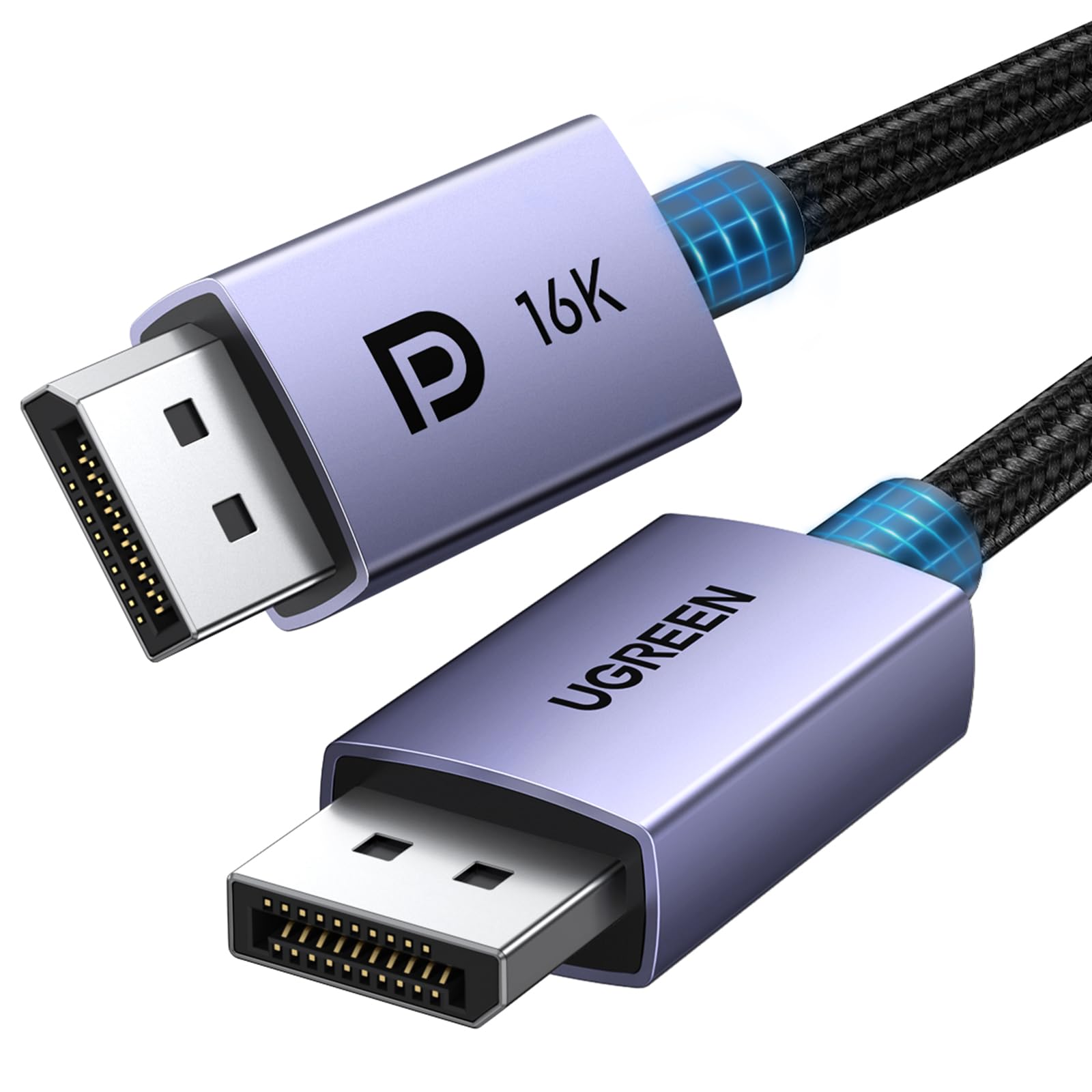UGREEN 16K 6.6FT [VESA Certified] DisplayPort Cable 2.1 54Gbps