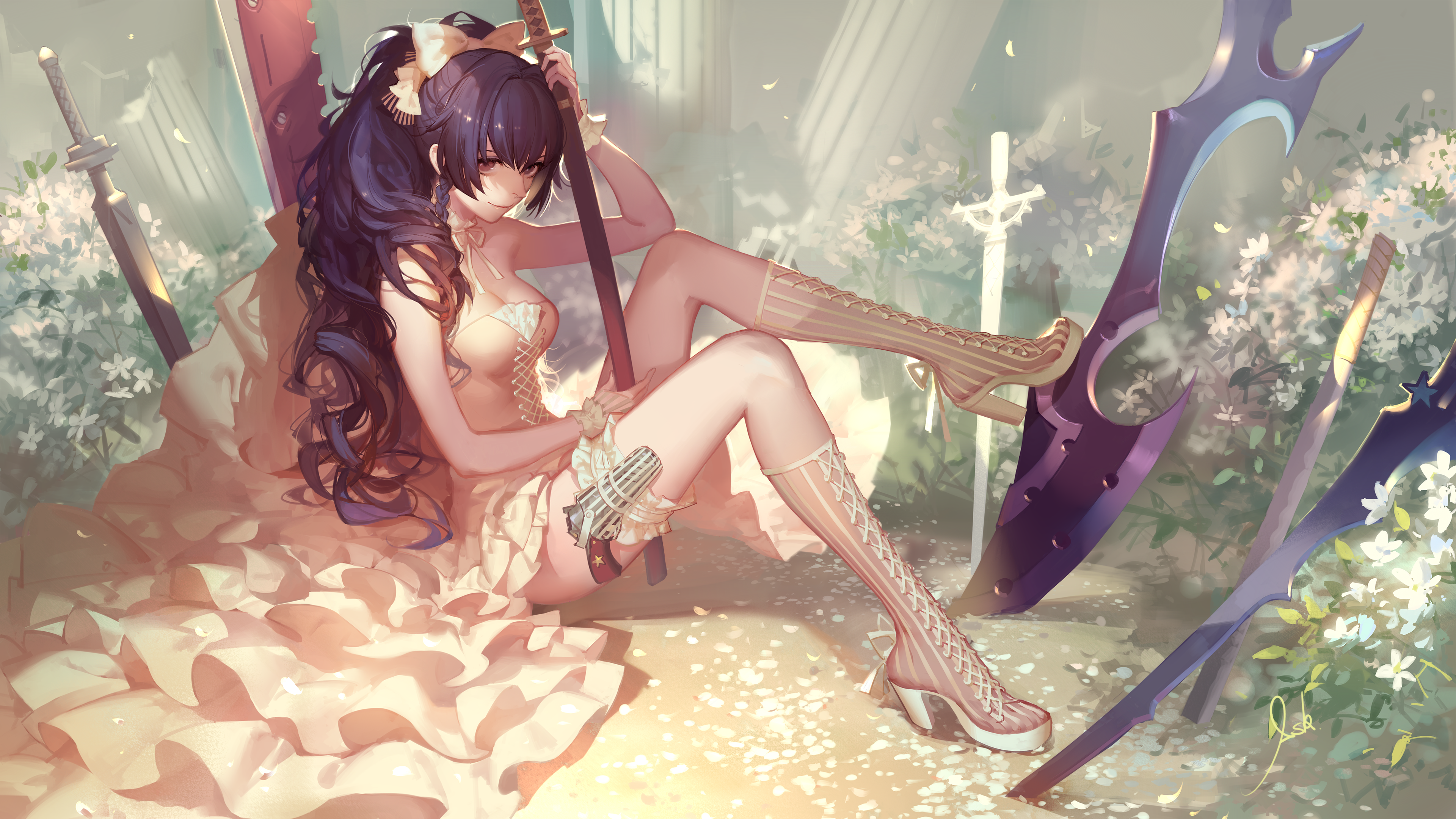 Raiden Mei's steel bride loading screen from GGZ