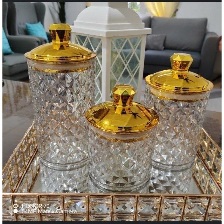 طقم توابل 3*1 كريستال جولد